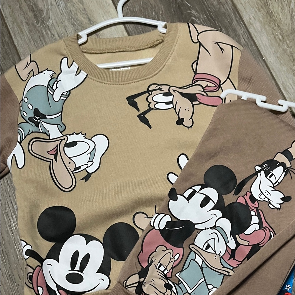 Disney Brown Character Crewneck